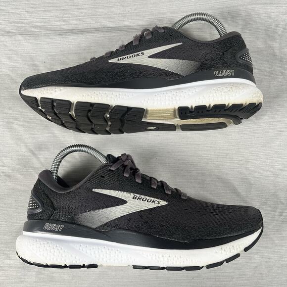 Brooks Ghost 16 Women’s Size 8 Running Shoes Black Jogging Sneakers 1204071B090 - Picture 2 of 7